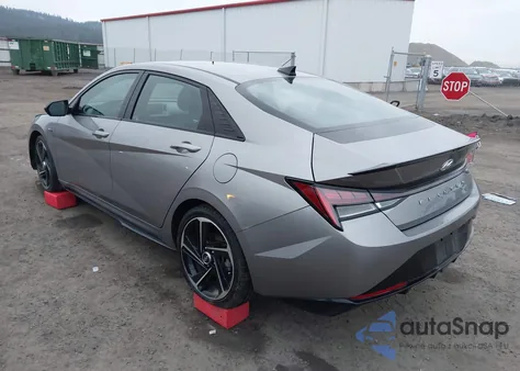 2022 Hyundai Elantra N Line из США, поврежденный, VIN KMHLR4AF2NU238408